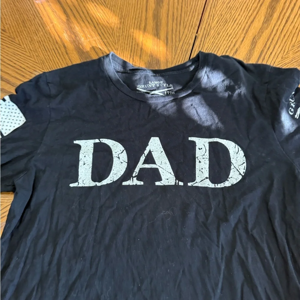 Grunt Style  DAD Black Graphic T-Shirt - Picture 7 of 7